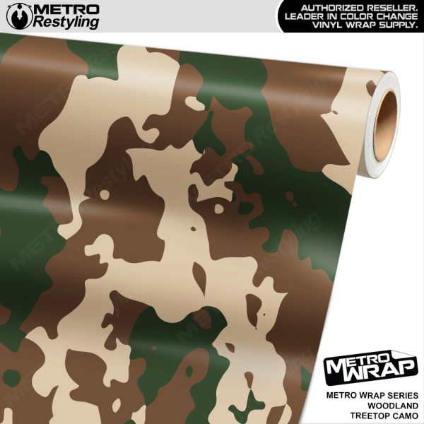Metro Wrap Treetop Woodland Camouflage Vinyl Film Fashion