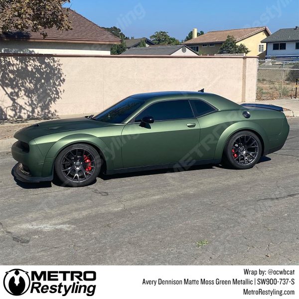 Avery Dennison SW900 Matte Moss Green Metallic Vinyl Wrap | SW900-737-S Discount - Image 3