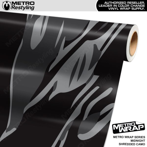 Metro Wrap Shredded Midnight Camouflage Vinyl Film Discount