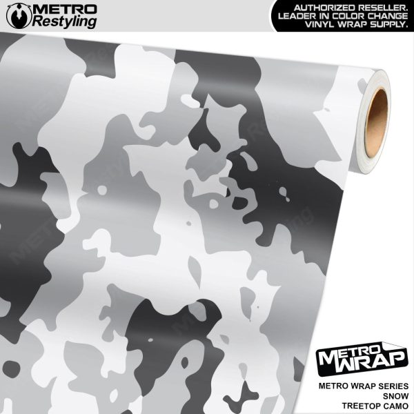Metro Wrap Treetop Snow Camouflage Vinyl Film Fashion