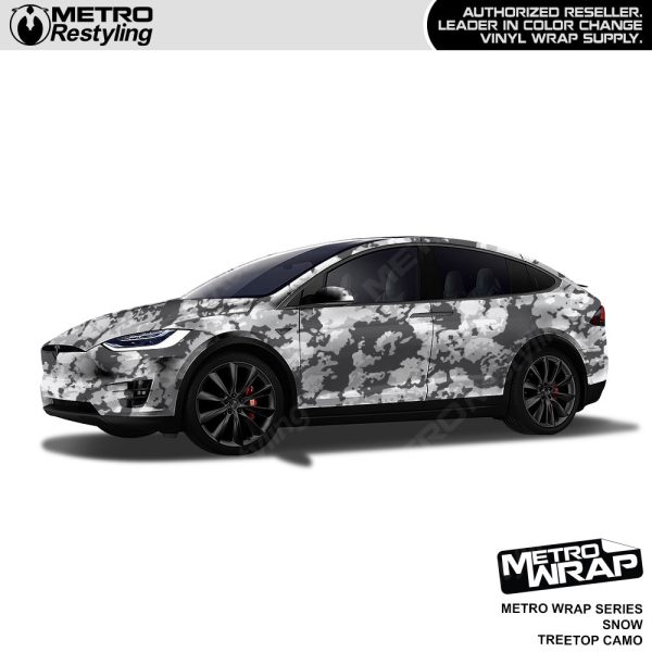 Metro Wrap Treetop Snow Camouflage Vinyl Film Fashion - Image 2