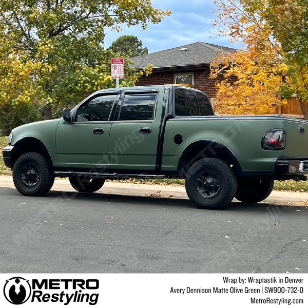 Avery Dennison SW900 Matte Olive Green Vinyl Wrap | SW900-732-O For Sale - Image 5