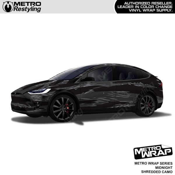 Metro Wrap Shredded Midnight Camouflage Vinyl Film Discount - Image 2