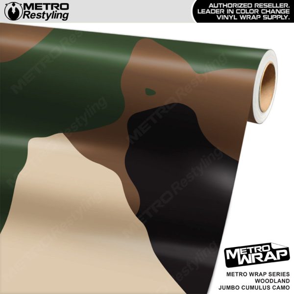 Metro Wrap Jumbo Cumulus Woodland Camouflage Vinyl Film Online Sale