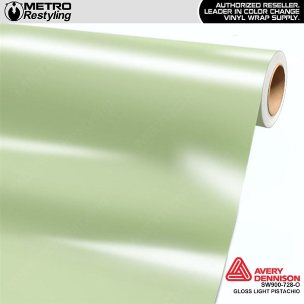Avery Dennison SW900 Gloss Light Pistachio Vinyl Wrap | SW900-728-O Fashion