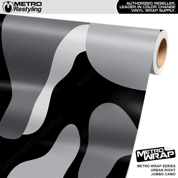 Metro Wrap Jumbo Classic Urban Night Camouflage Vinyl Film on Sale
