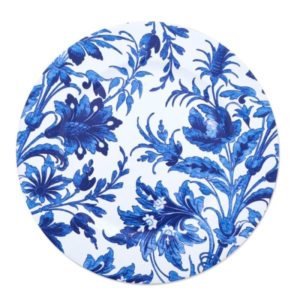 Araceli Indigo Floral Charger (Set of 12) on Sale - Image 2