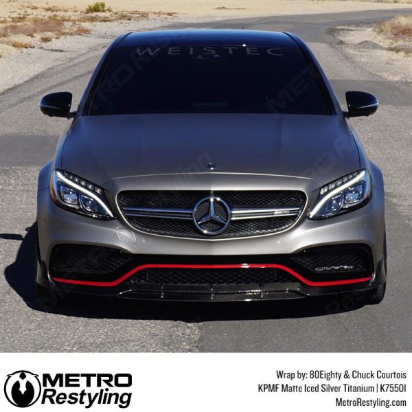KPMF K75500 Matte Iced Silver Titanium Vinyl Wrap | K75501 Online now - Image 3