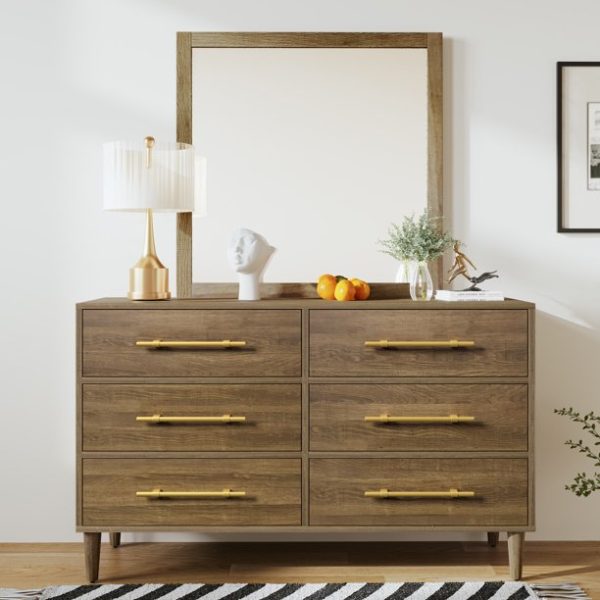 Natural Walnut Wood Mirror on Sale - Image 3