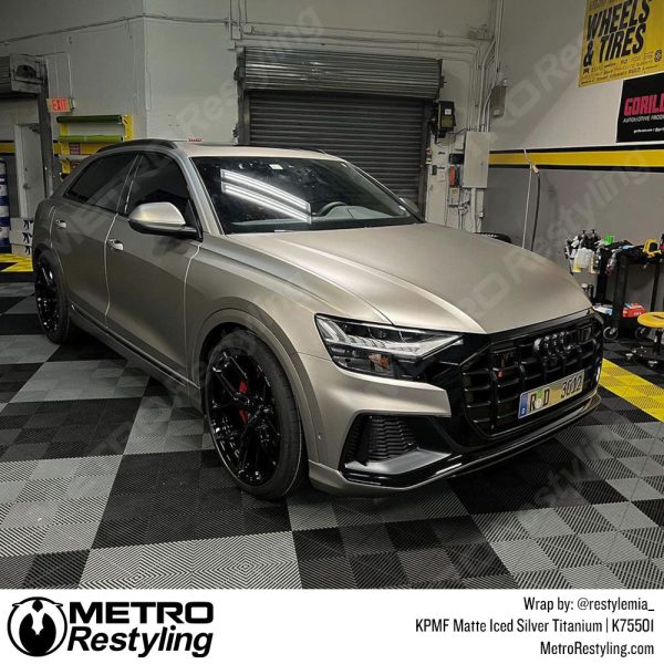 KPMF K75500 Matte Iced Silver Titanium Vinyl Wrap | K75501 Online now - Image 2