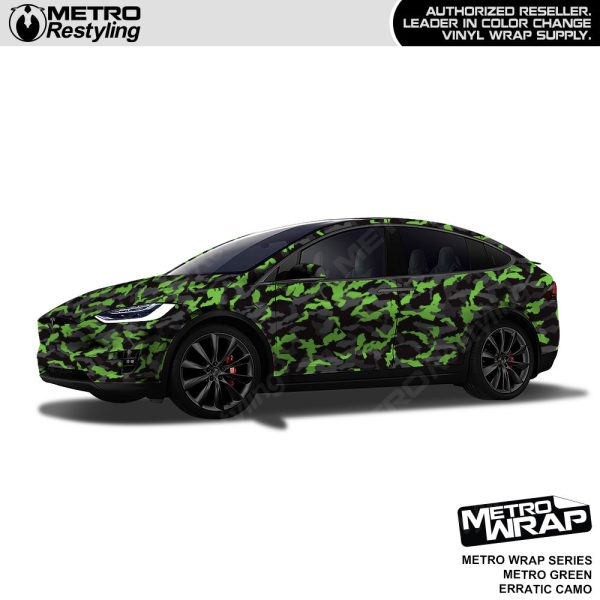 Metro Wrap Erratic Metro Green Camouflage Vinyl Film Discount - Image 2