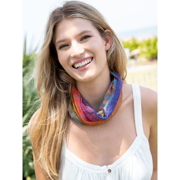 Natural Life : Full Boho Bandeau Headband - Rainbow Borders For Discount - Image 4